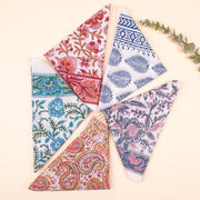 Set of 5 Soft Cotton Bandanas for Men & Women, Unisex Bandana Headband Wrap, Organic Cotton Bandanas